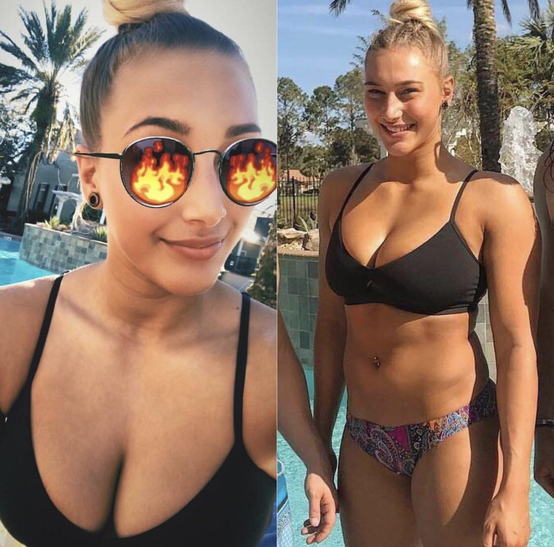 Rhea Ripley does more than just wrestle, she also poses in bikinis. 
