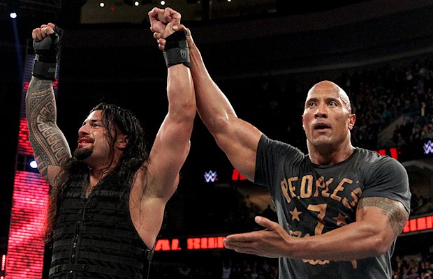 Roman Reigns and Dwayne "The Rock" Johnson