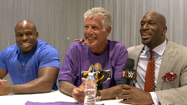 Anthony Bourdain is revealed as Titus O'Neil's latest acquisition to Titus Worldwide