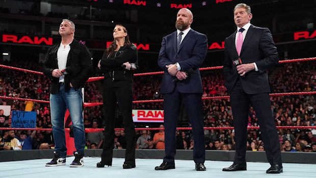 Shane McMahon, Stephanie McMahon, Triple H and Mr. McMahon