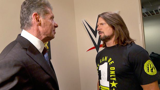 Mr. McMahon and AJ Styles