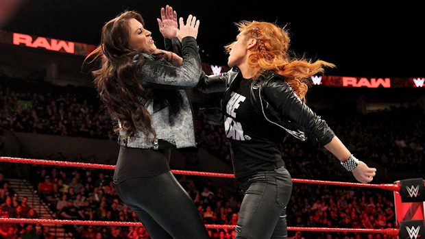 Becky Lynch and Stephanie McMahon