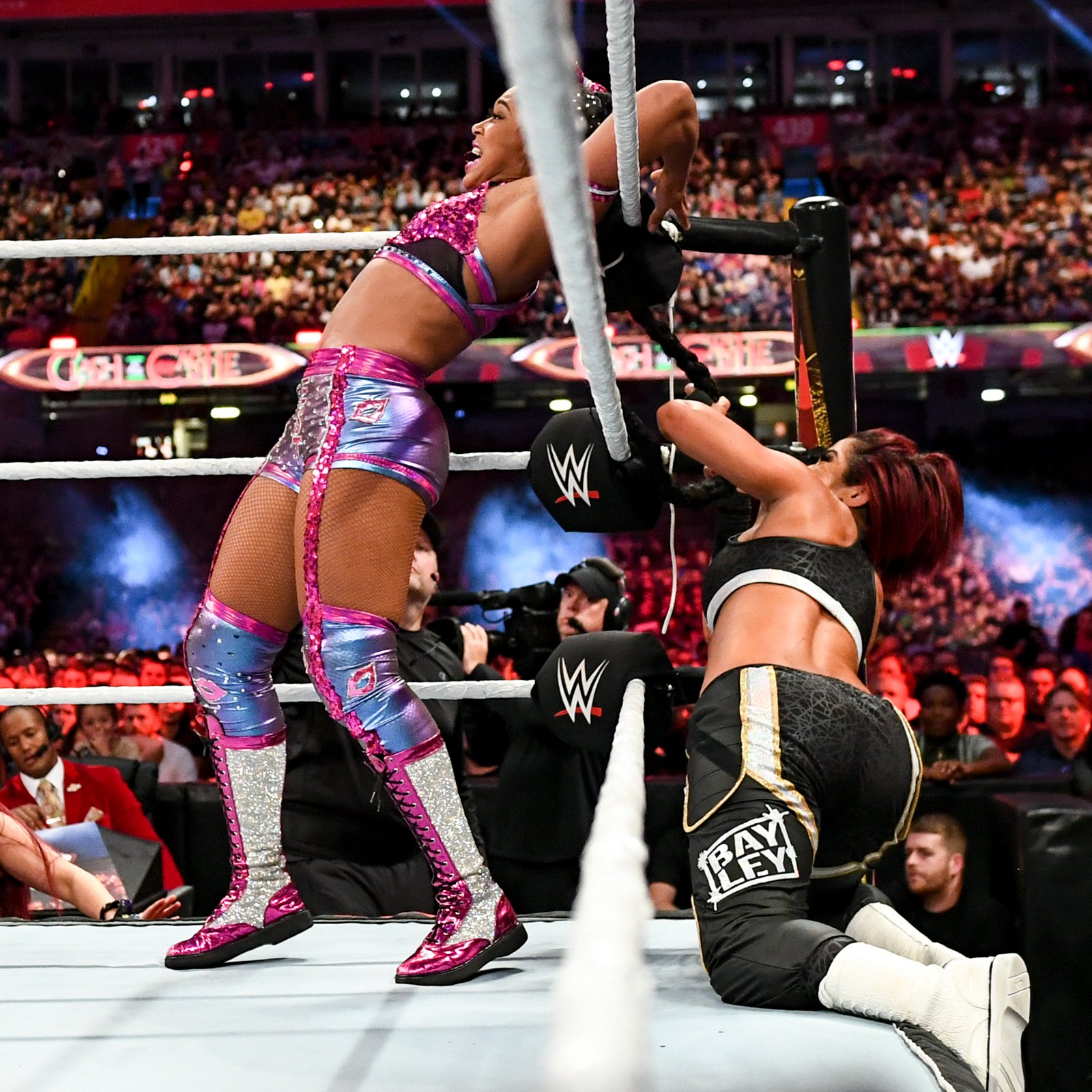 Bianca Belair and Bayley