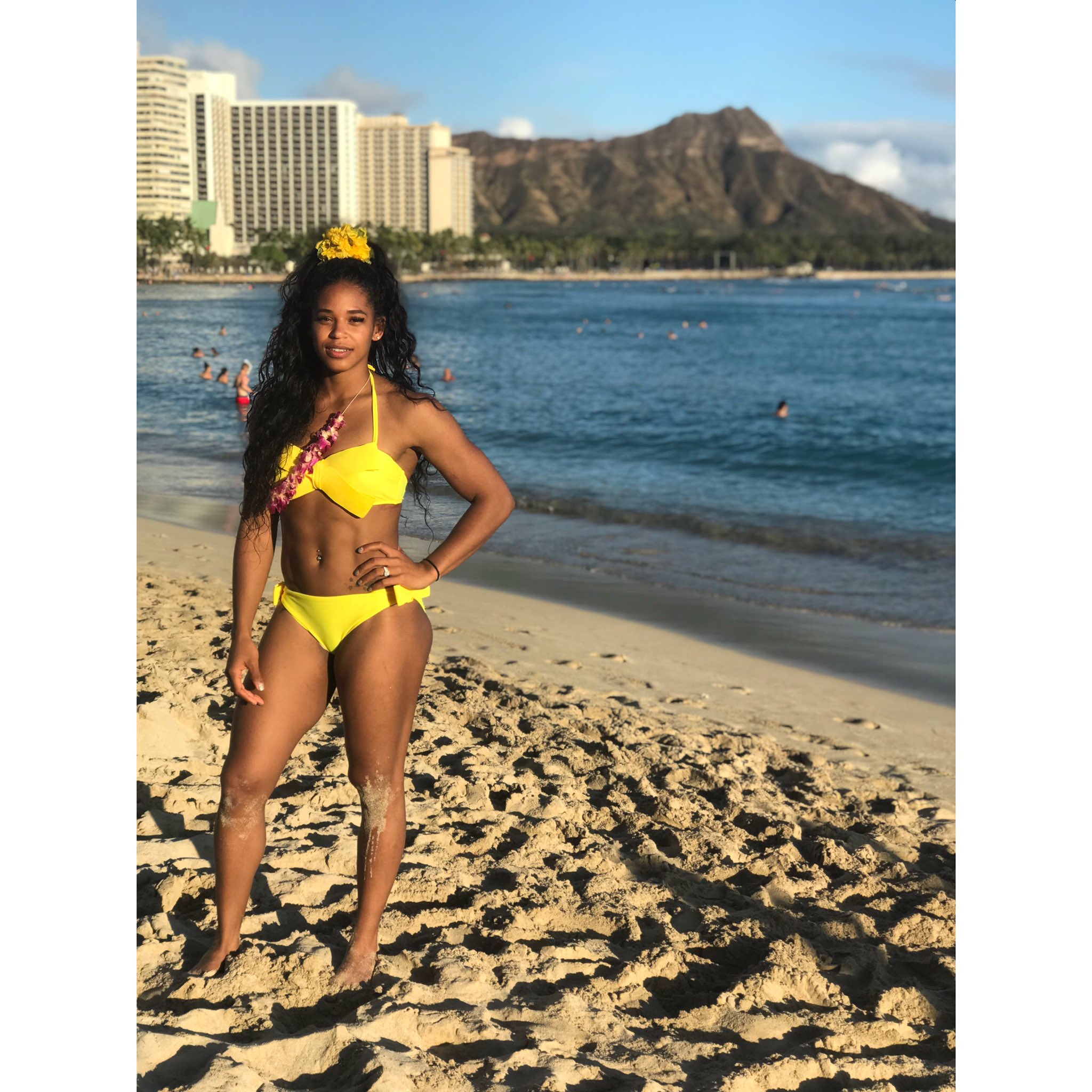 Bianca belair swimsuit