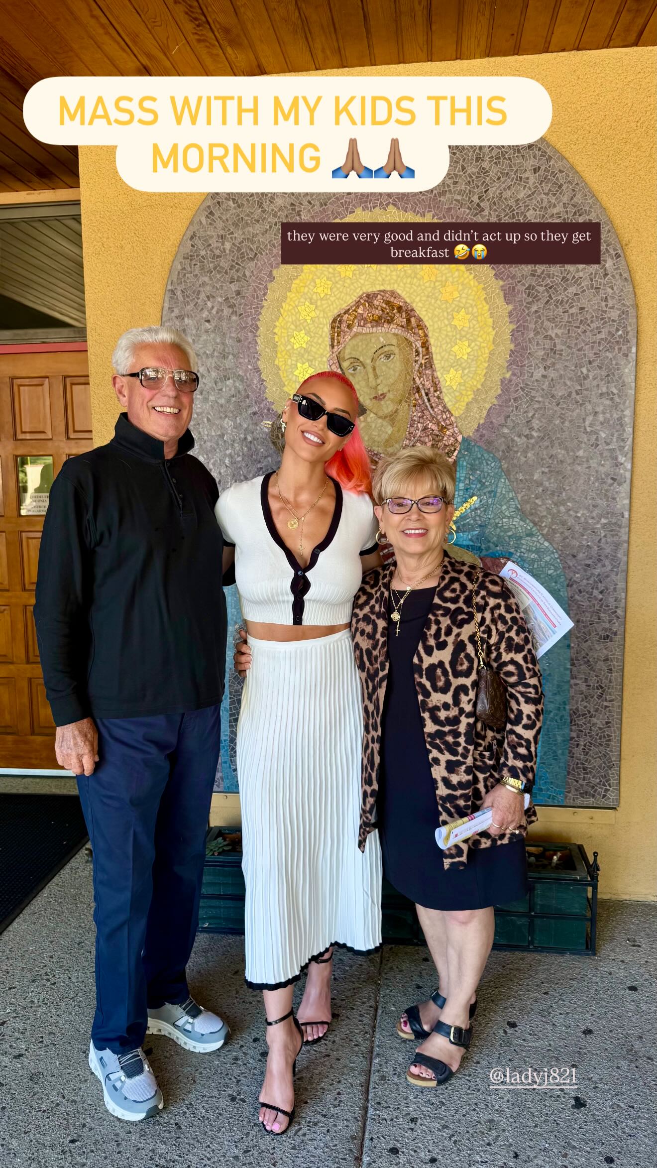 Natalie Eva Marie with her parents, Barry Nelson and Josie Nelson