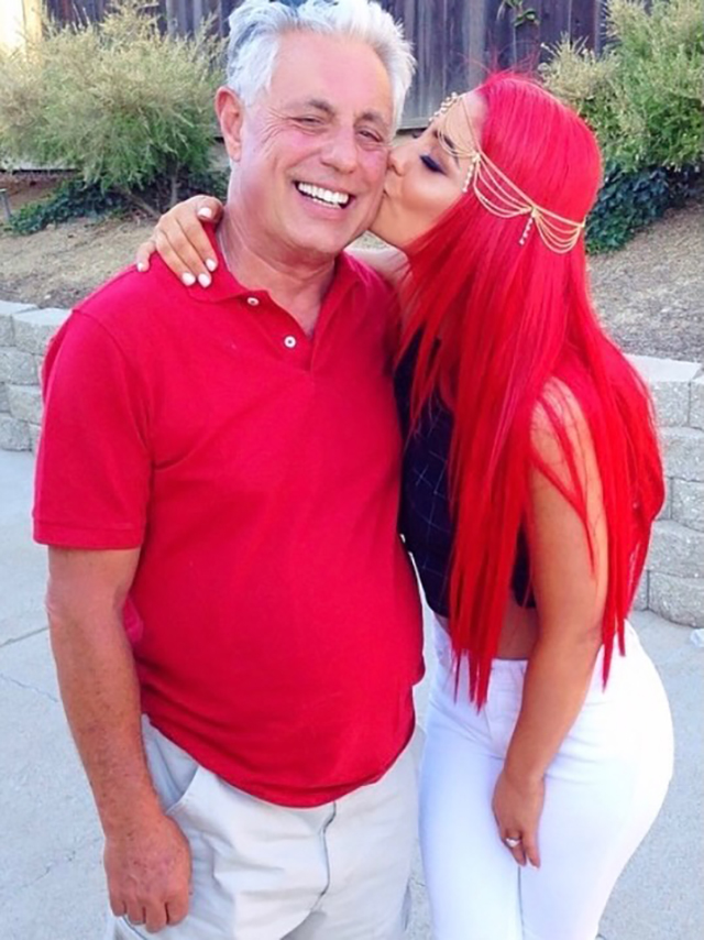 Natalie Eva Marie and her father Barry Nelson