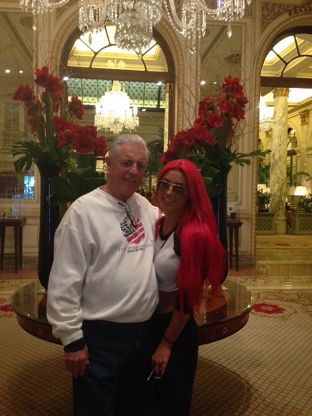 Natalie Eva Marie and her father Barry Nelson