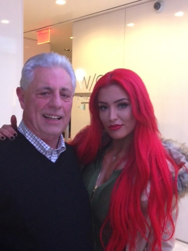 Natalie Eva Marie and her father Barry Nelson
