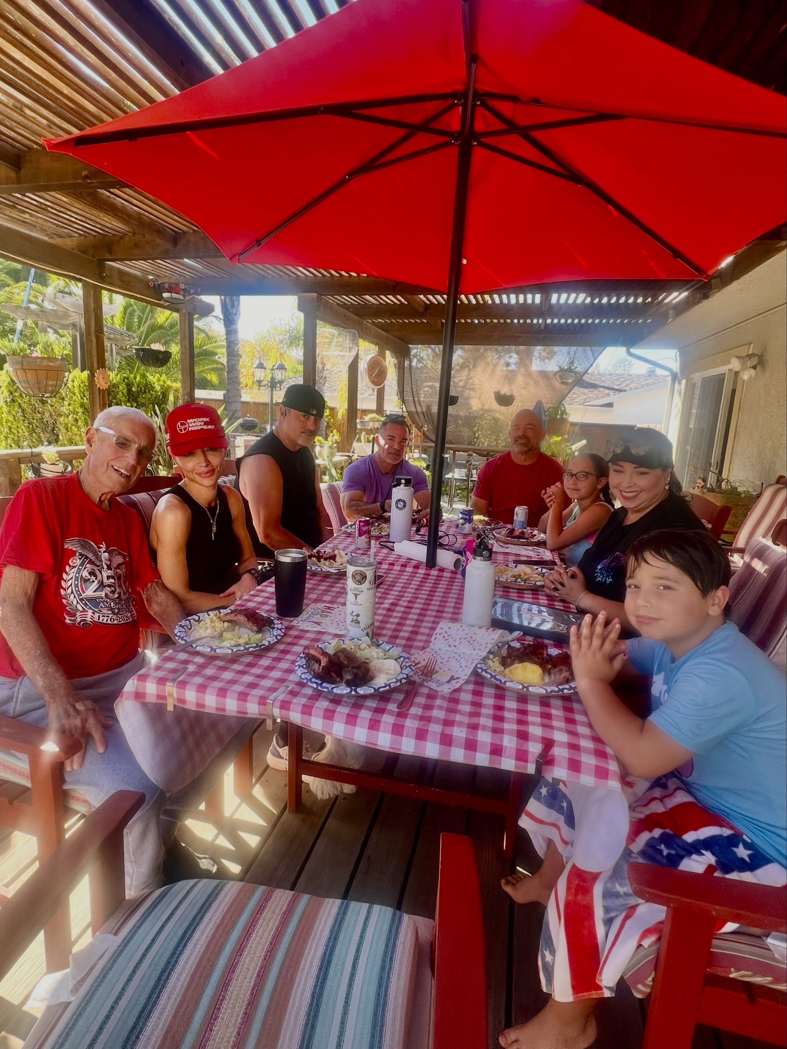 Natalie Eva Marie with her family