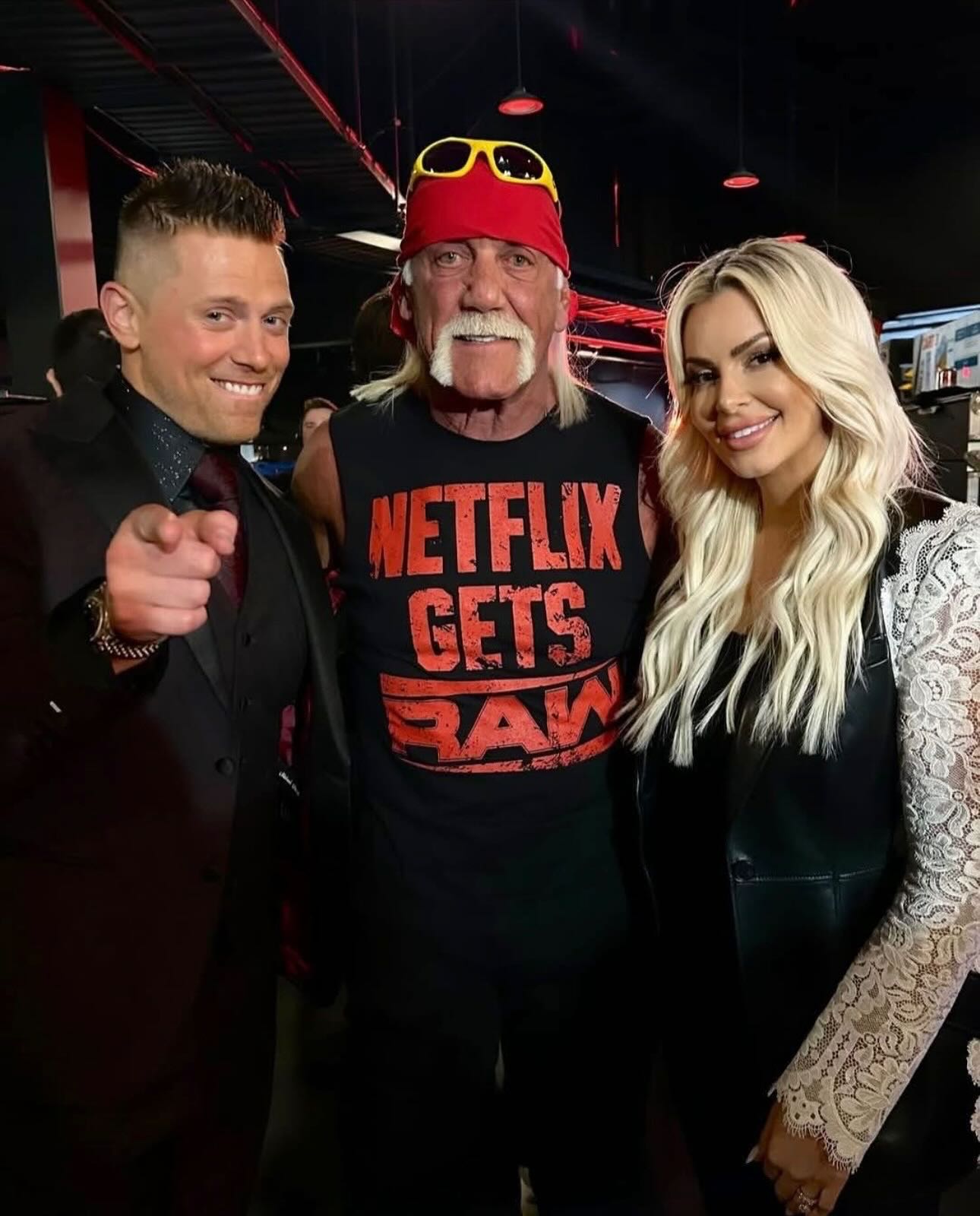The Miz, Hulk Hogan and Maryse