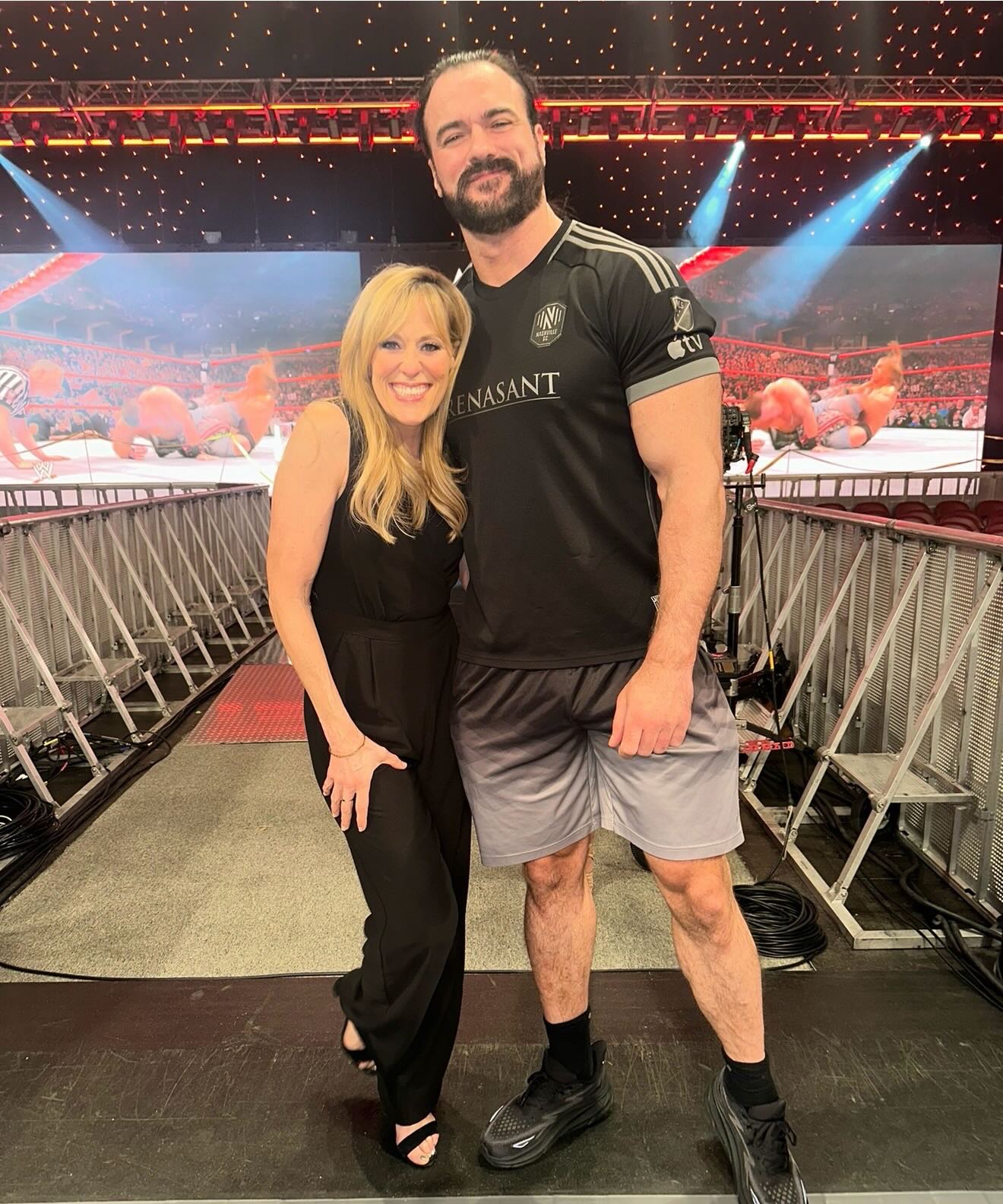 Lilian Garcia and Drew McIntyre