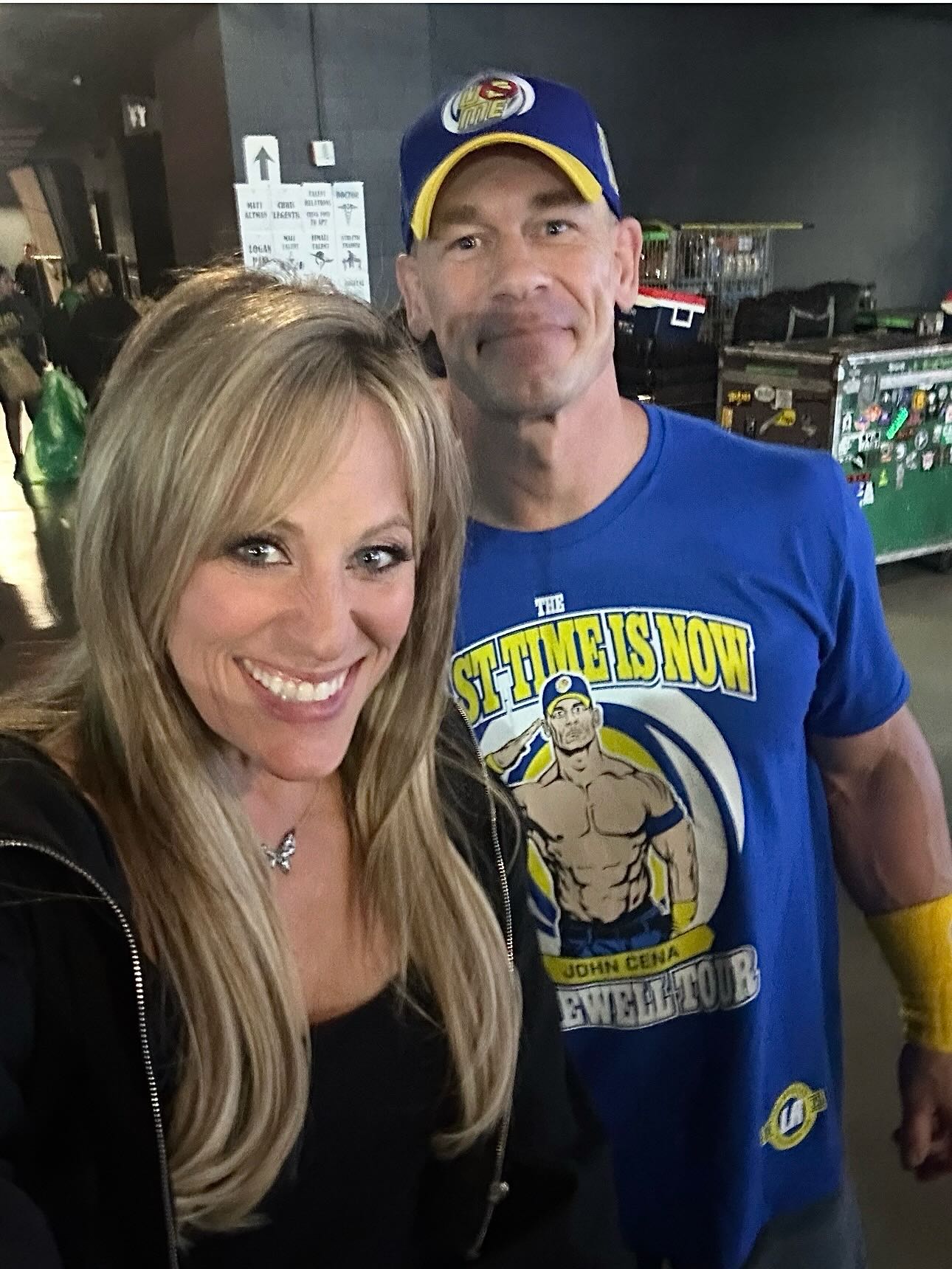 Lilian Garcia and John Cena in 2025