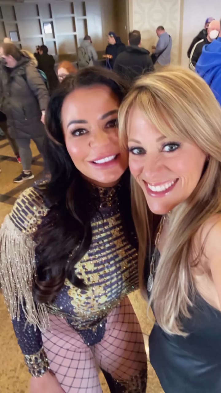 Candice Michelle and Lilian Garcia