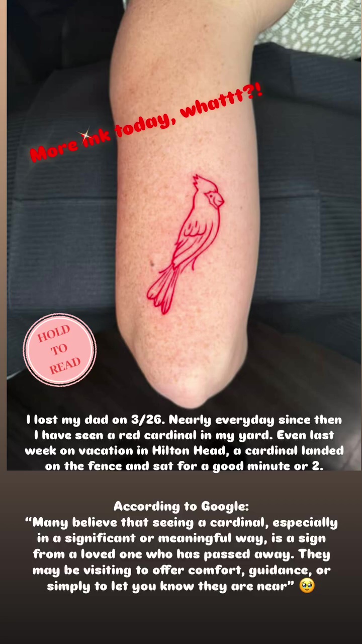 Madison Rayne shows off her red ink tattoo