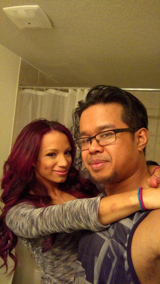 Sasha Banks and her husband Mikaze