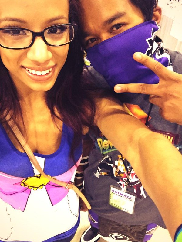 Sasha Banks and Sarath Ton