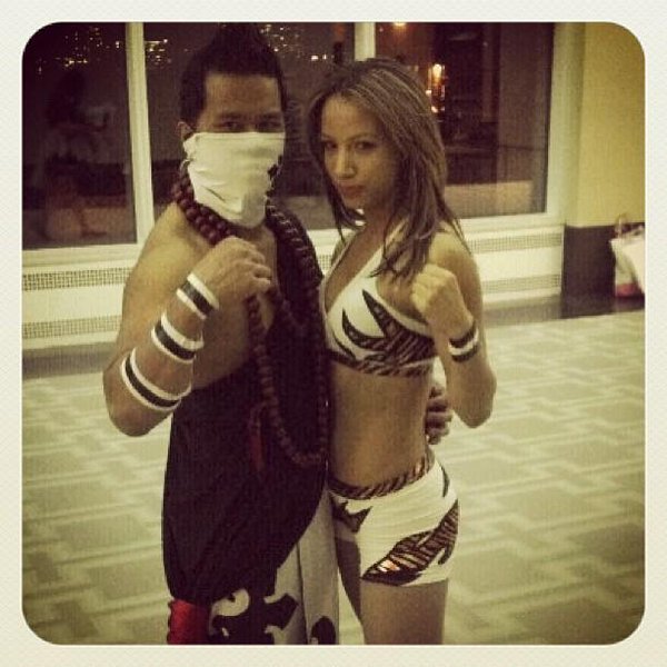 Sasha Banks and Sarath Ton