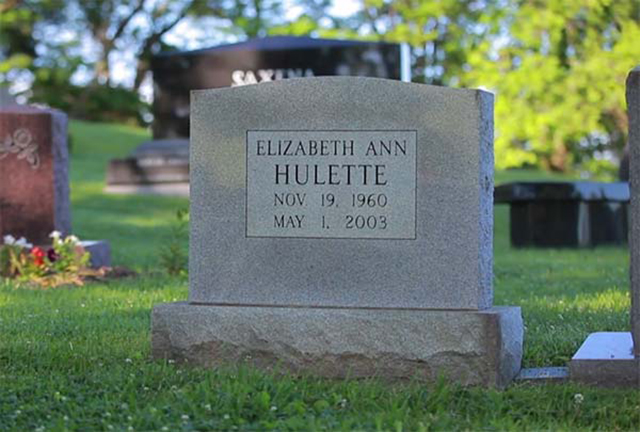 Elizabeth Ann Hulette headstone