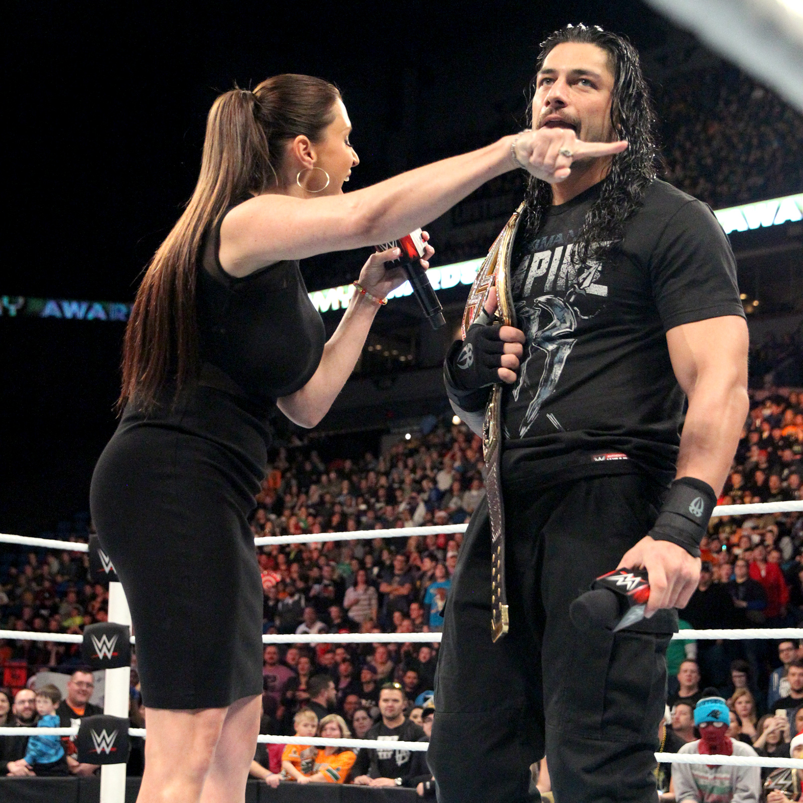 Stephanie McMahon and Roman Reigns