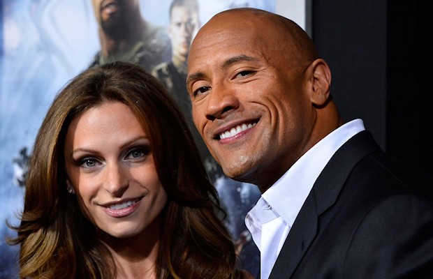 Dwayne "The Rock" Johnson and Lauren Hashian