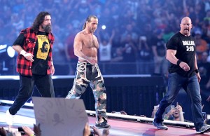 Mick Foley, Shawn Michaels and "Stone Cold" Steve Austin