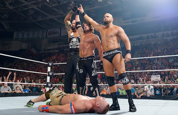 AJ Styles, Luke Gallows, Karl Anderson and John Cena