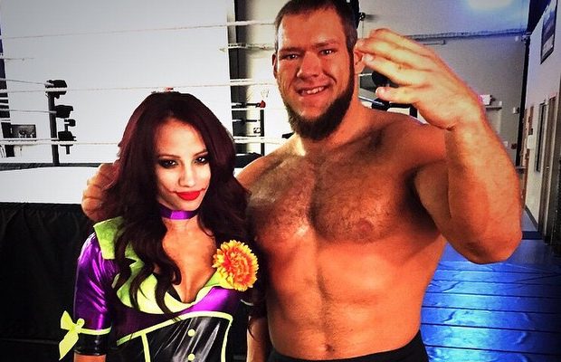 Sasha Banks and Dylan Miley (Lars Sullivan)