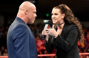 Stephanie McMahon and Kurt Angle