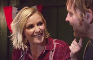 Renee Young and Dean Ambrose