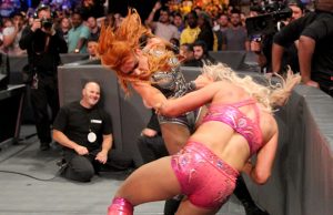 Becky Lynch and Charlotte Flair