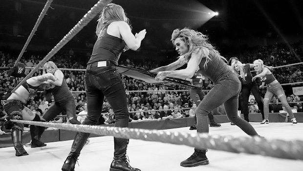 Becky Lynch and Ronda Rousey