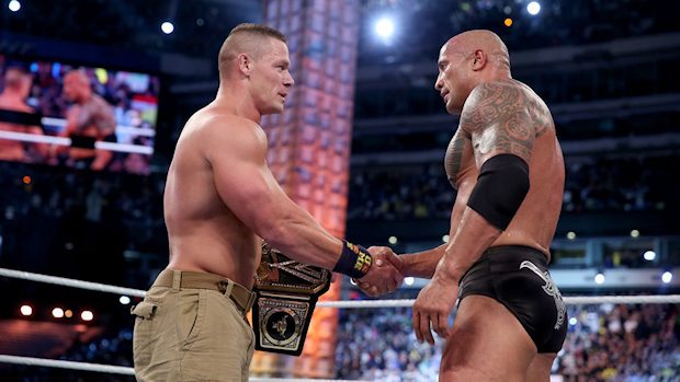 John Cena and Dwayne "The Rock" Johnson