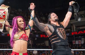 Sasha Banks and Roman Reigns