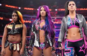 Ember Moon, Sasha Banks and Bayley