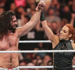 Seth Rollins and Becky Lynch