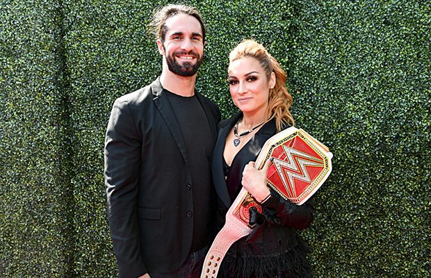 Seth Rollins and Becky Lynch