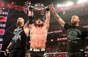 Luke Gallows, AJ Styles and Karl Anderson