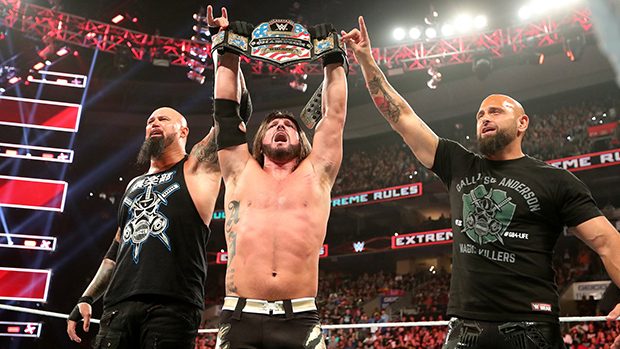 Luke Gallows, AJ Styles and Karl Anderson