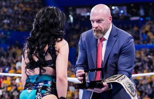 Stephanie Vaquer and Triple H