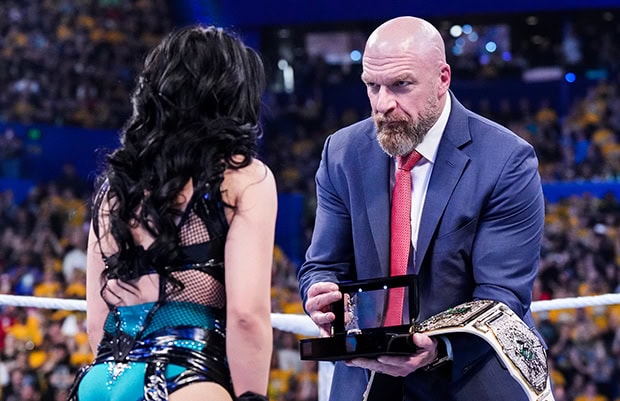 Stephanie Vaquer and Triple H