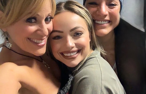 Lilian Garcia, Liv Morgan and Raquel Rodriguez