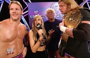 Chris Jericho, Lilian Garcia, Ric Flair and Triple H
