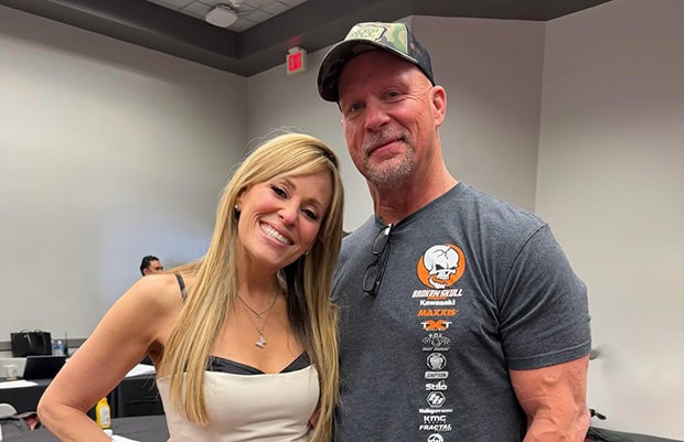 Lilian Garcia and "Stone Cold" Steve Austin