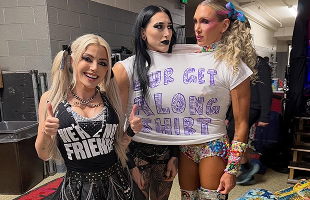 Alexa Bliss, Rhea Ripley, Charlotte Flair