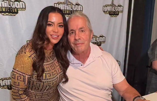 Candice Michelle and Bret Hart